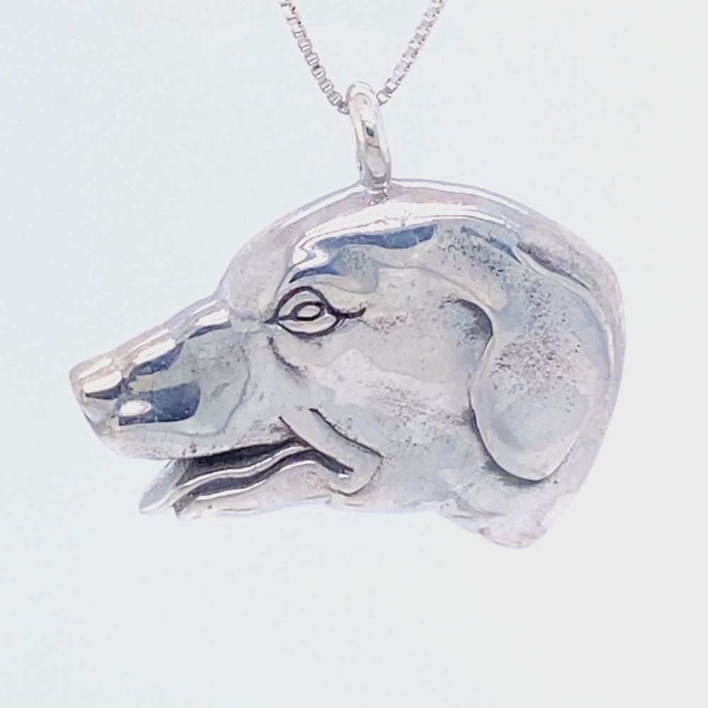 
                  
                    Load and play video in Gallery viewer, Dog Head Pendant
                  
                