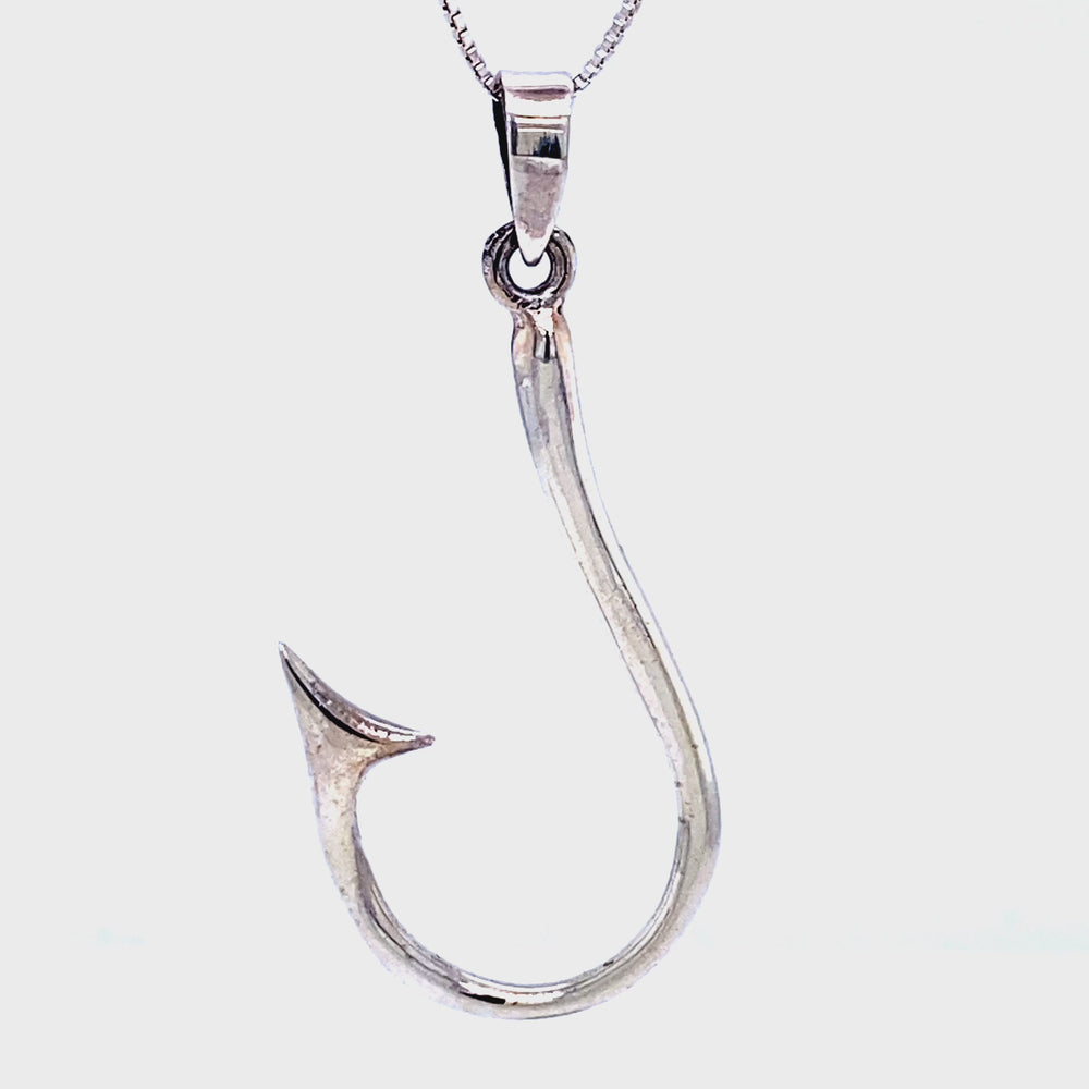 Fish Hook Necklace, Dainty Fishhook, Gold Necklace