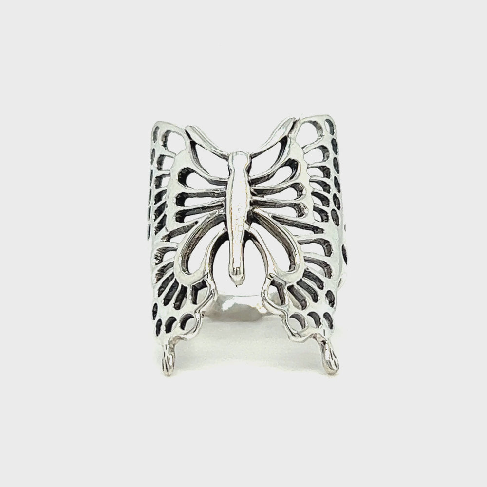 
                  
                    Load and play video in Gallery viewer, Statement Butterfly Ring
                  
                