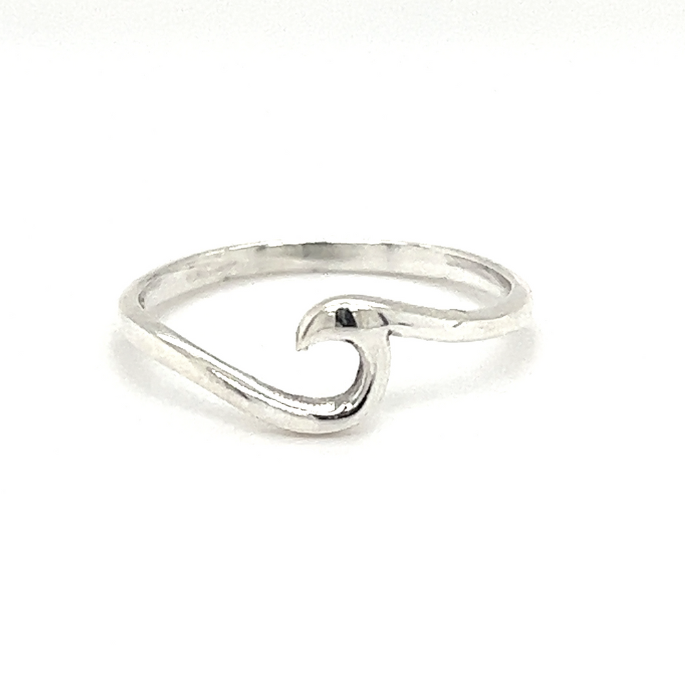 A Thin Wire Wave Ring perfect for beachgoers who love the ocean waves.