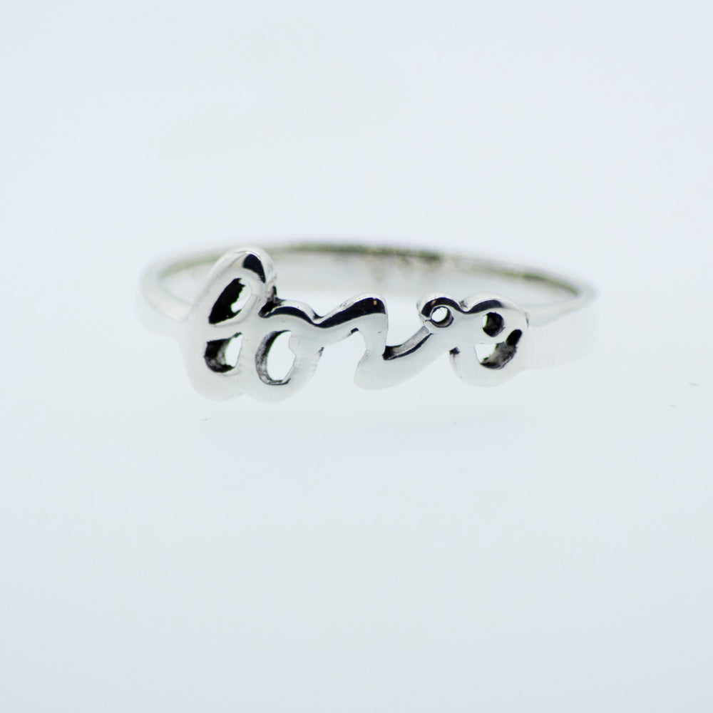 This Super Silver Love Ring makes the perfect gift.