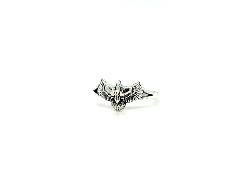 
                  
                    A Majestic Eagle Ring with a resilient owl on it. (Brand: Super Silver)
                  
                