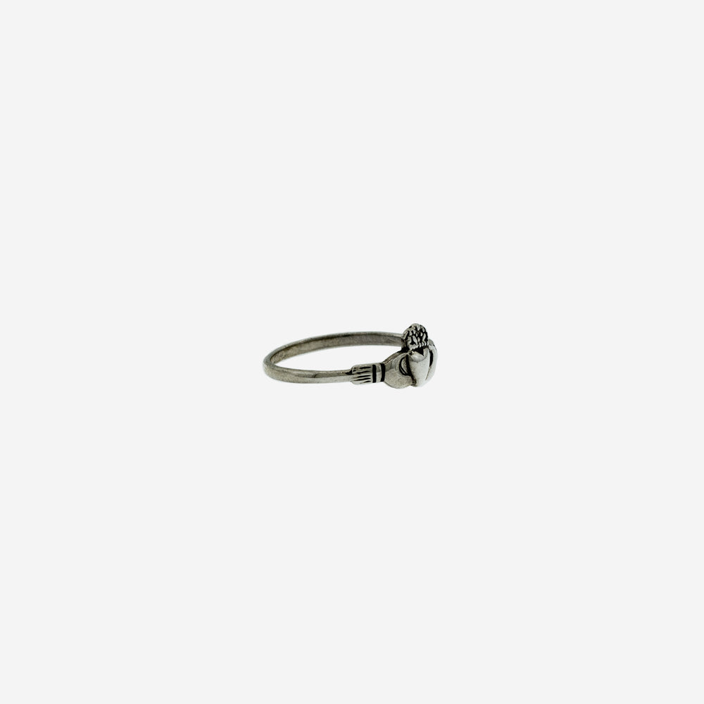 
                  
                    Claddagh Thin Band Ring
                  
                