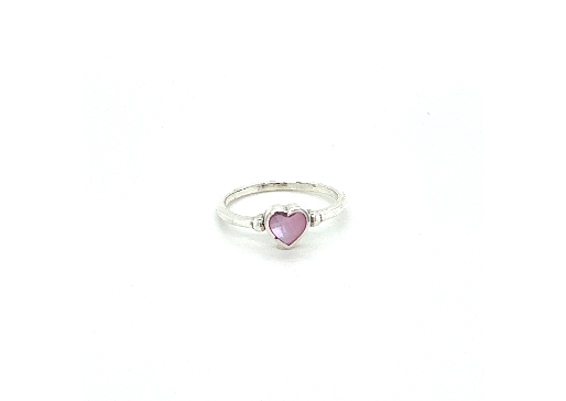 
                  
                    A Dainty Inlaid Heart Ring on a white background.
                  
                