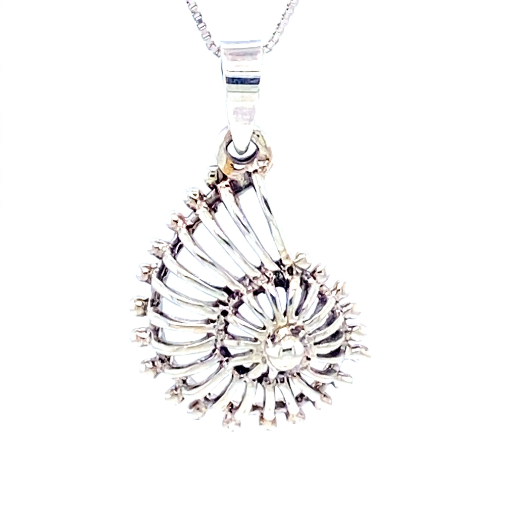 
                  
                    A stunning Super Silver Nautilus Charm with Open Design pendant for sea lovers.
                  
                
