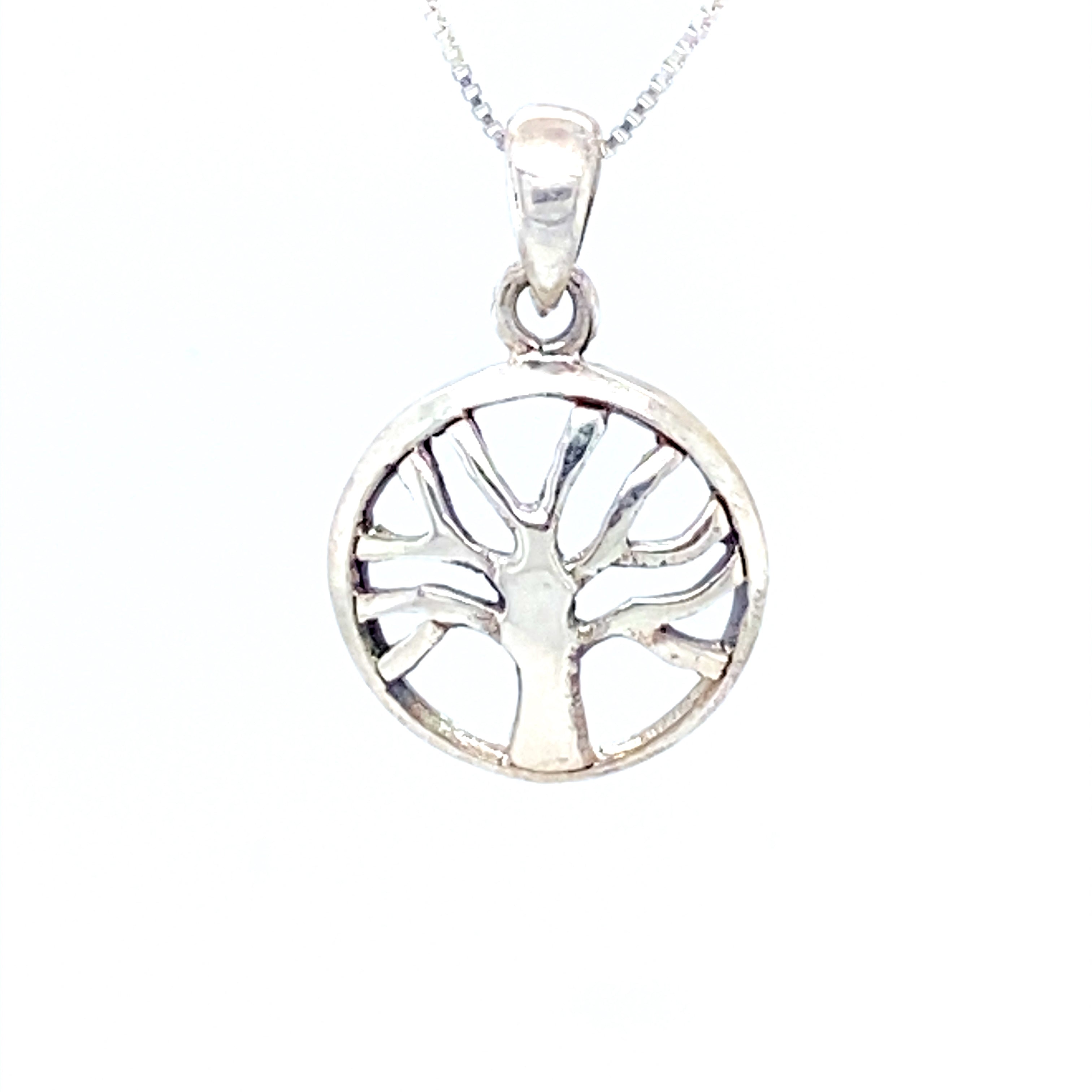 Simply Silver Sterling Silver 925 Tree of Life Pendant | Kaleidoscope