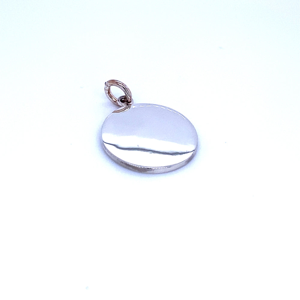 Simple Round Engravable Pendant