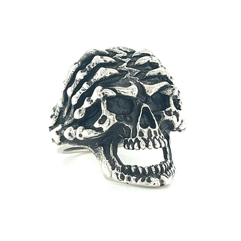 
                  
                    A gothic Screaming Skull Ring on a white background.
                  
                