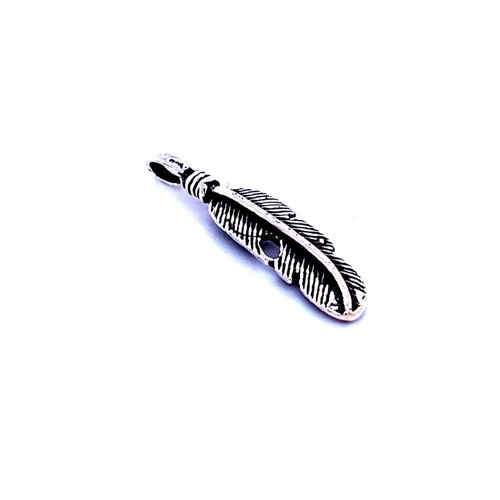 Curved Feather Pendant