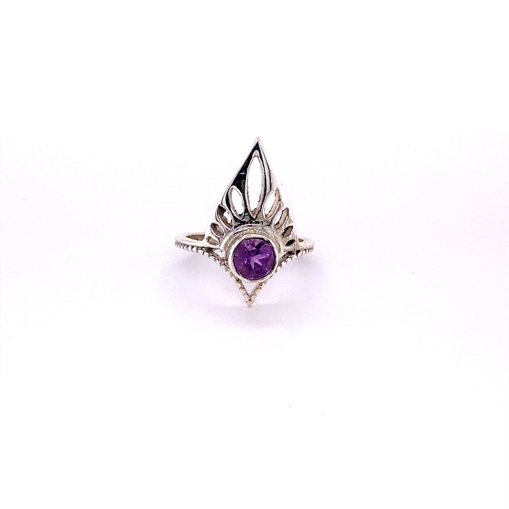 
                  
                    Henna Shield Ring with Natural Gemstones set in sterling silver.
                  
                