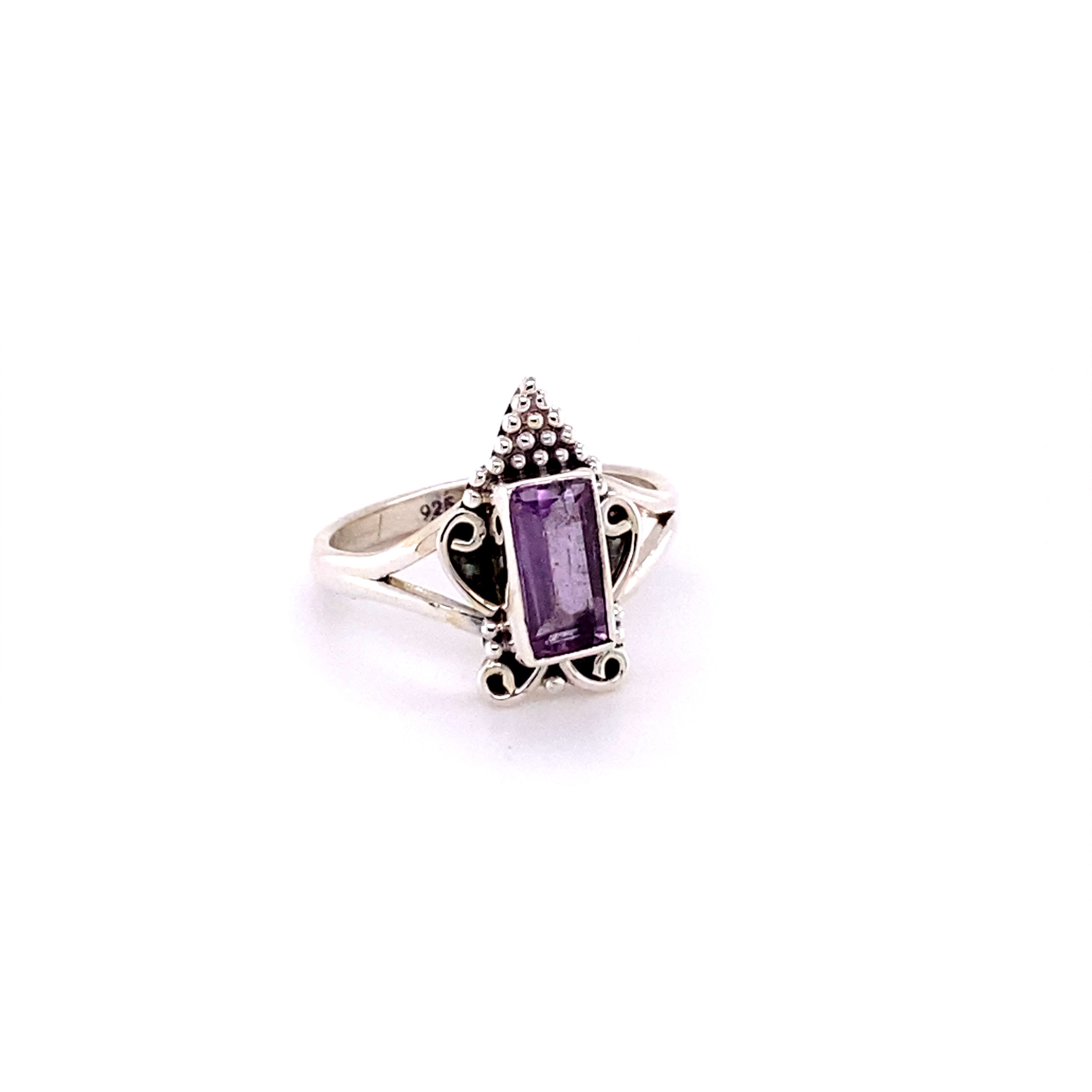 Bohemian Princess ring in sterling silver, featuring a boho-style design by Super Silver.
