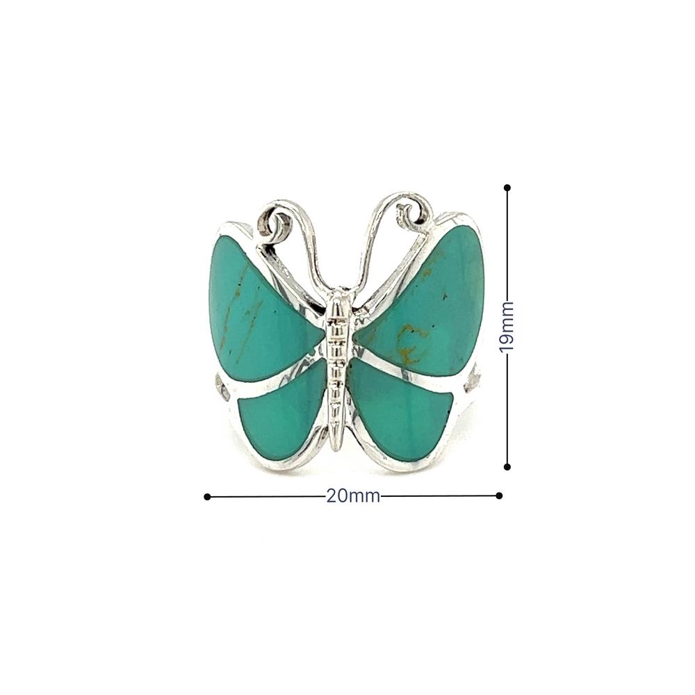 
                  
                    A statement Bold Butterfly Ring with Inlaid Stones.
                  
                