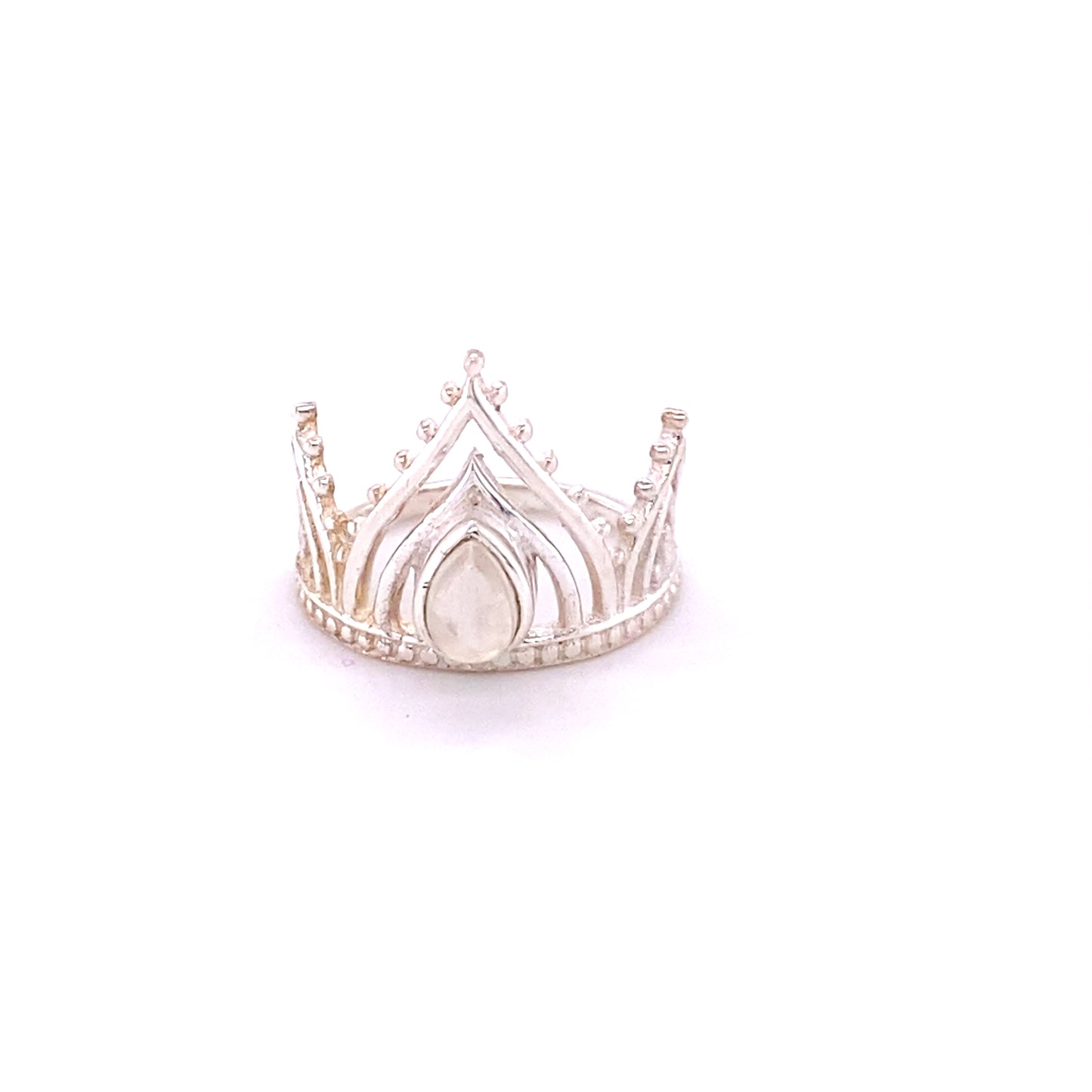 
                  
                    A Henna Crown Ring with Natural Gemstones, perfect for the boho style, on a white background.
                  
                