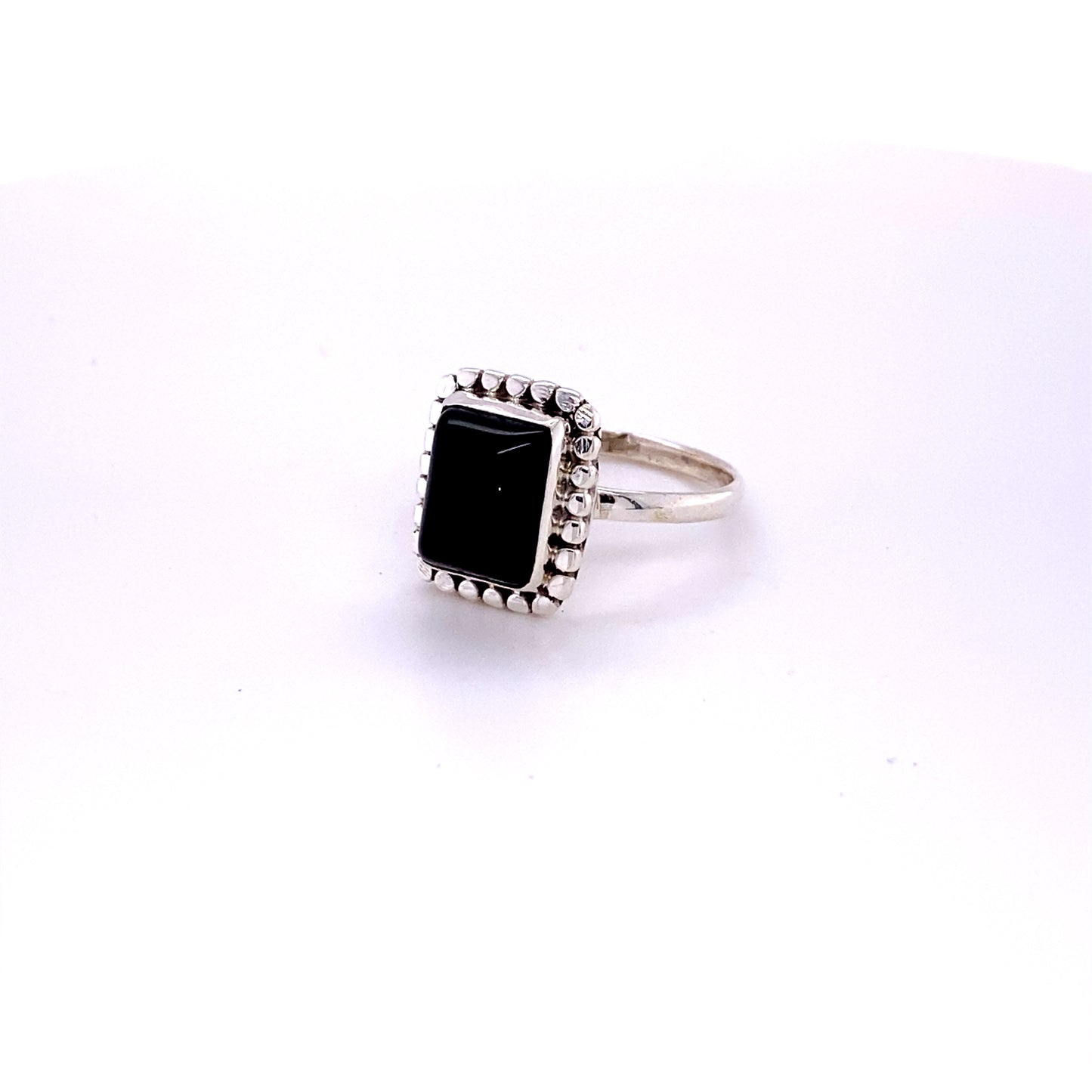 
                  
                    A silver Square Ring with Natural Gemstones stone.
                  
                