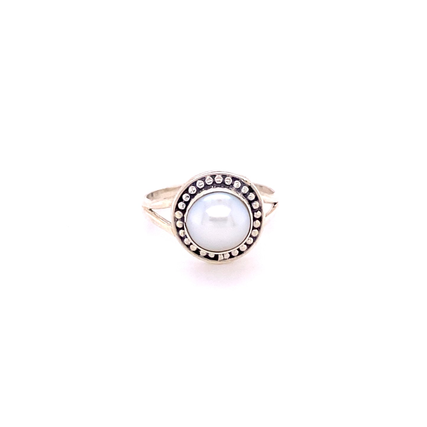 
                  
                    A white Trendy Oval Ring and diamond ring on a white background. Made with .925 Sterling Silver, this Super Silver shield stone ring showcases the beauty of various stones.
                  
                