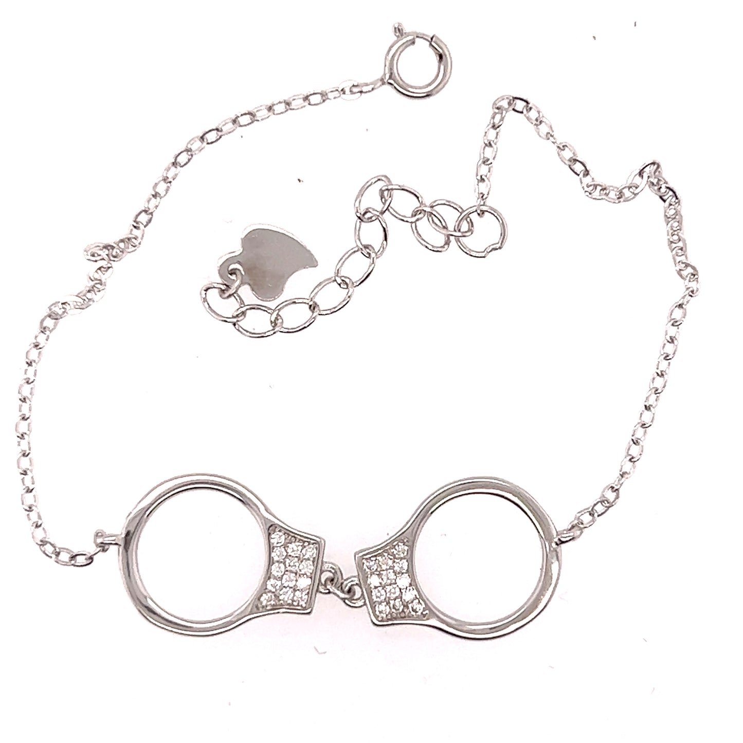 
                  
                    A minimalistic and delicate Delicate Cubic Zirconia Handcuff Bracelet by Super Silver, perfect for completing any outfit.
                  
                