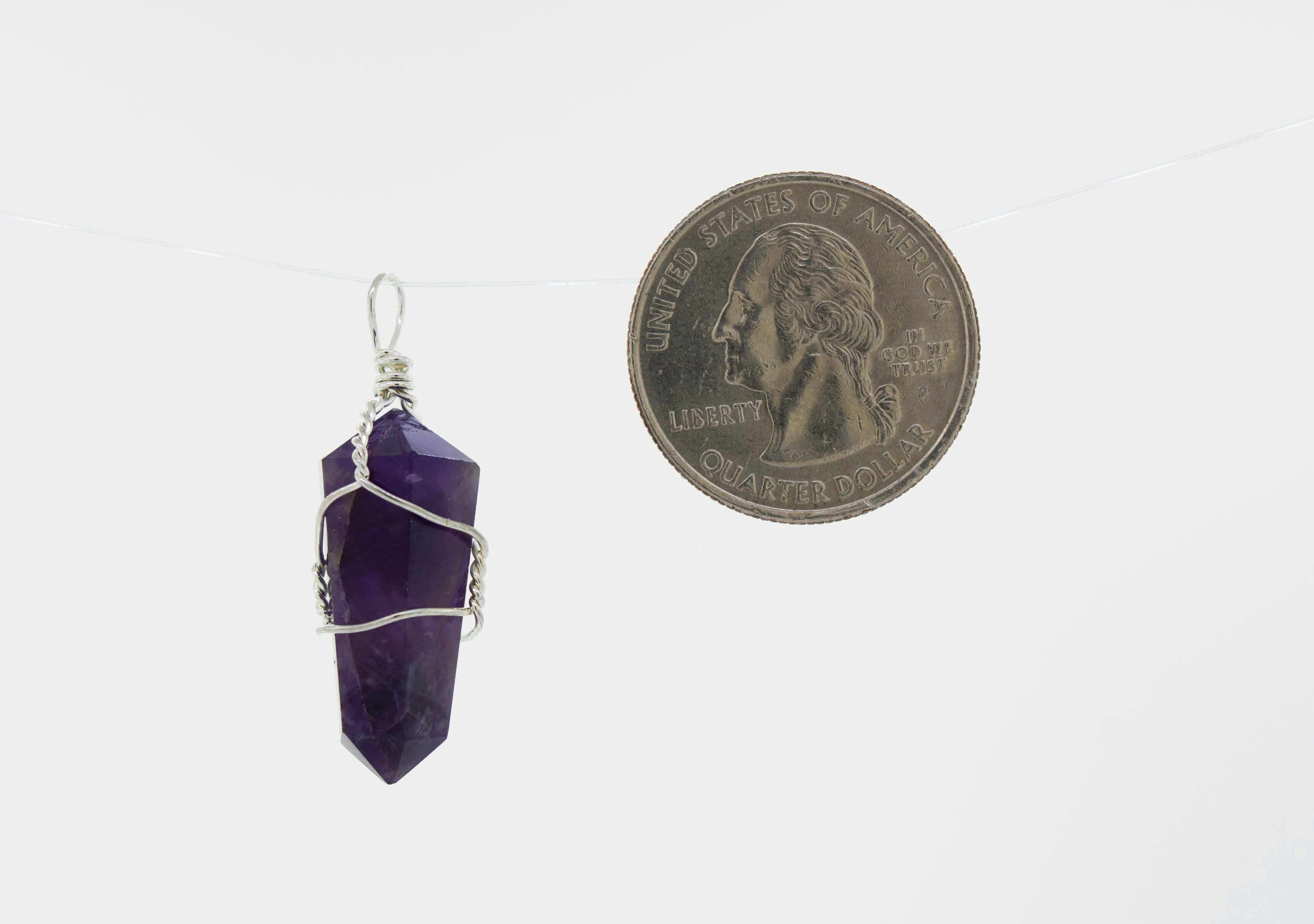 Amethyst Crystal Wire Wrapped Necklace | Positively Me Boutqiue -  Positively Me Boutique