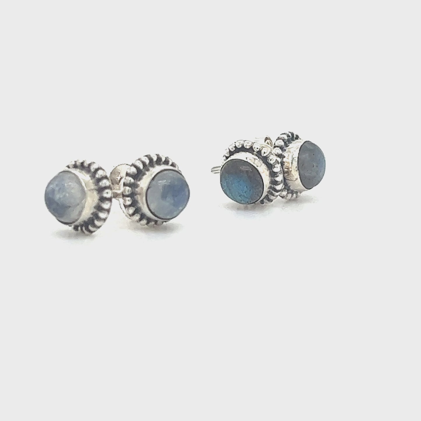 
                  
                    Load and play video in Gallery viewer, Chic Beaded Round Stone Studs
                  
                