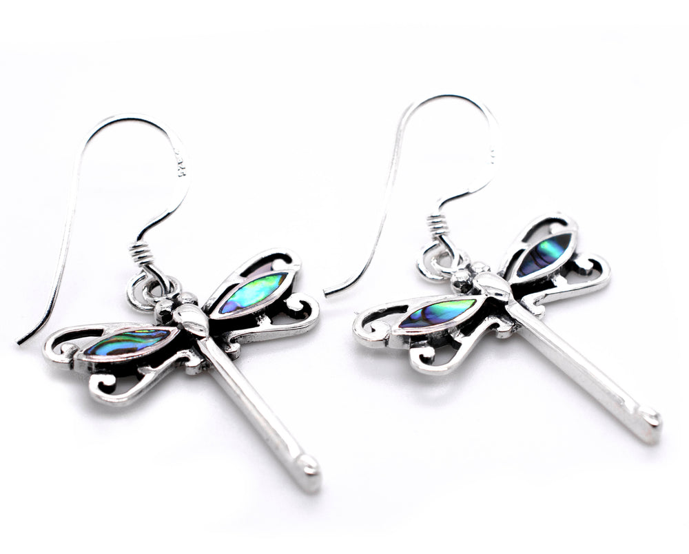 Dragonfly Abalone Earrings
