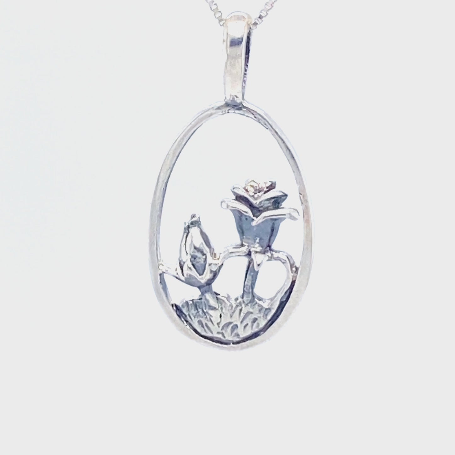 
                  
                    Load and play video in Gallery viewer, Silver Lotus Pendant
                  
                