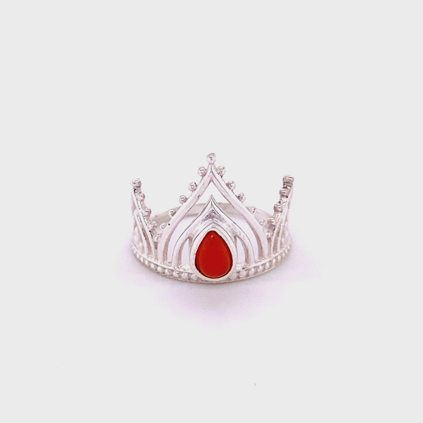 
                  
                    Load and play video in Gallery viewer, Henna Crown Ring with Natural Gemstones
                  
                