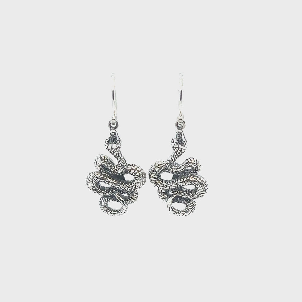 
                  
                    Load and play video in Gallery viewer, Alluring Snake Earrings
                  
                