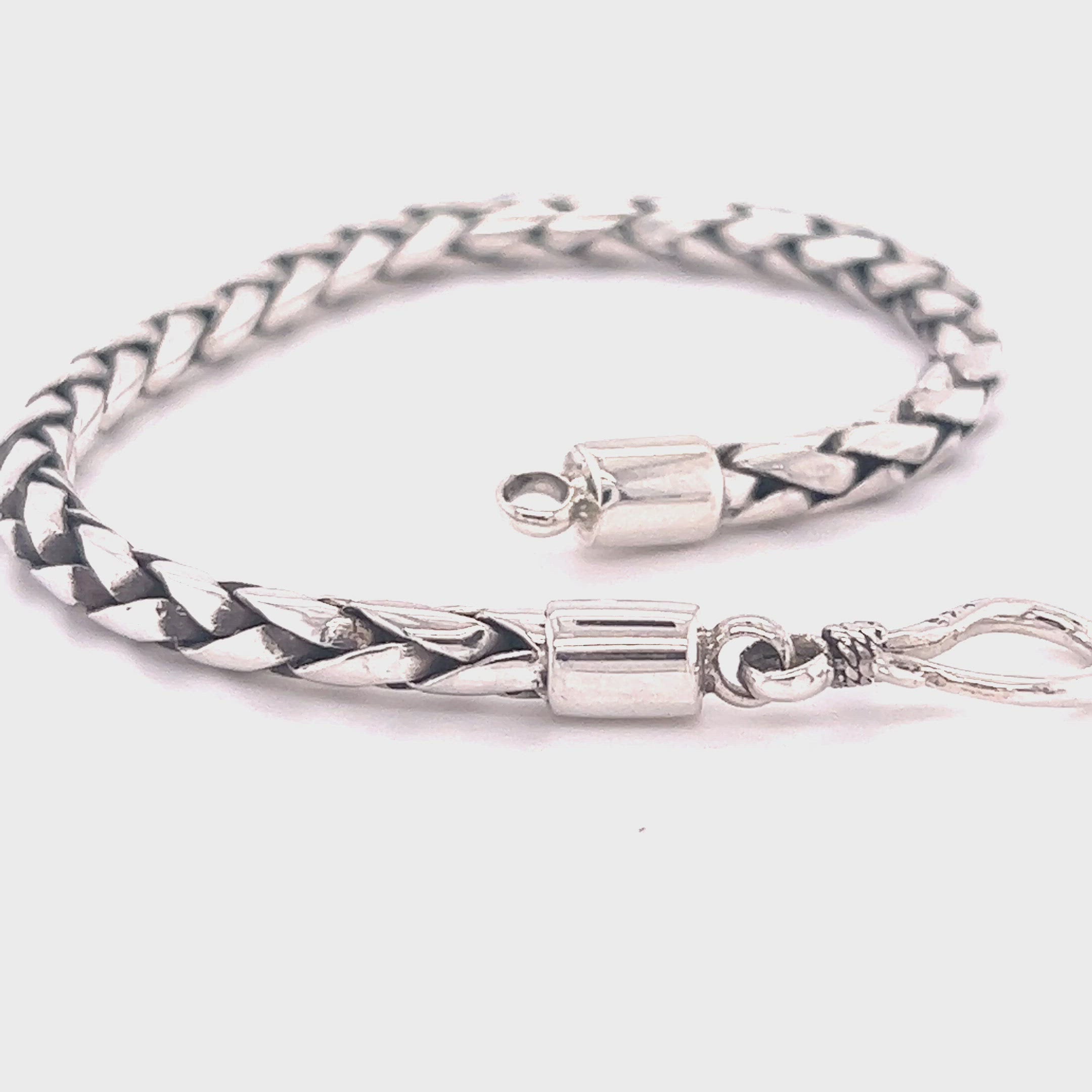 Men's Thick 8mm Rope Bracelet Real Solid 925 Sterling Silver 8.5