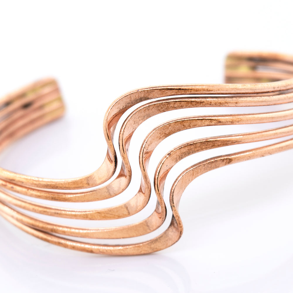 
                  
                    A Super Silver wavy copper bracelet.
                  
                