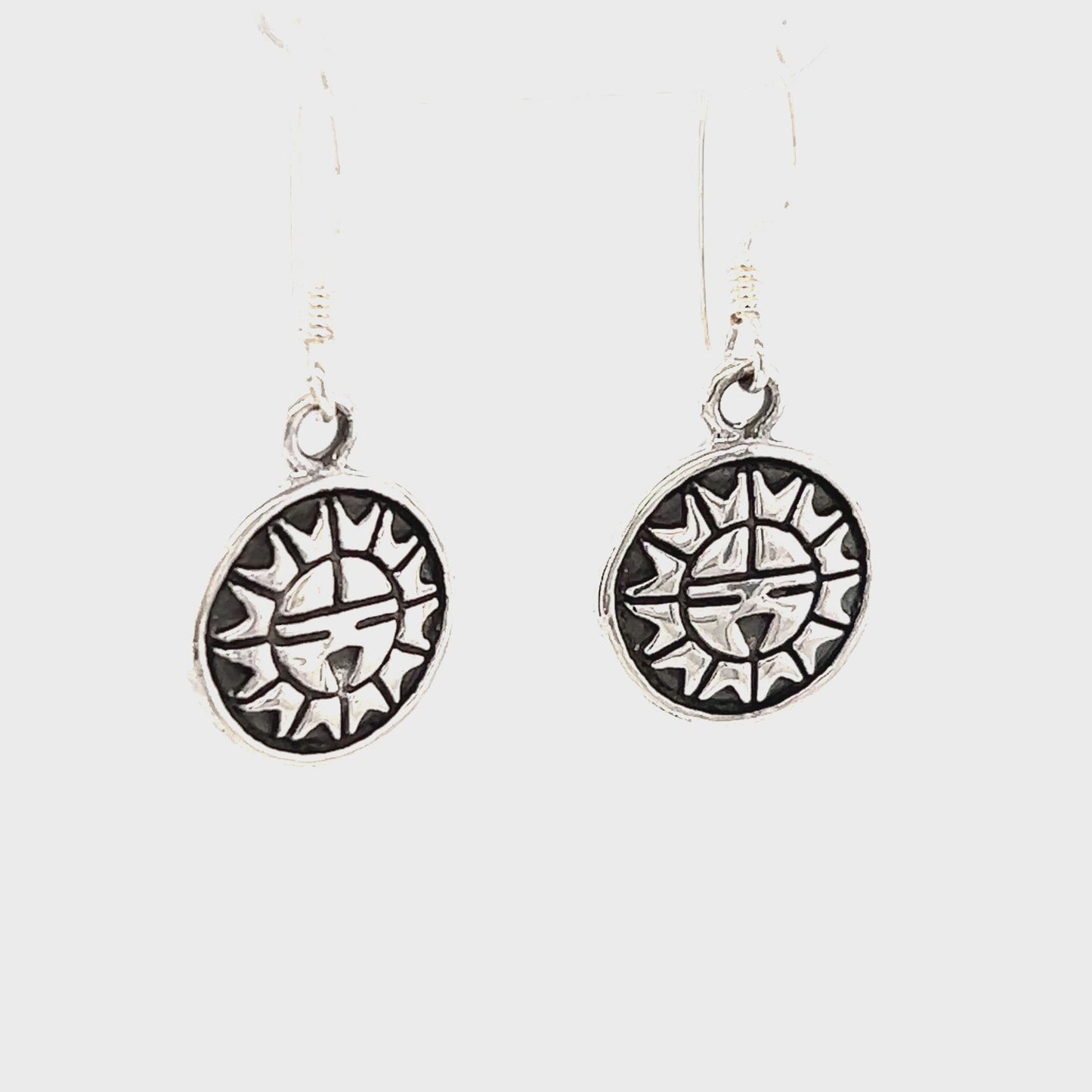 
                  
                    Load and play video in Gallery viewer, Tribal Sun Earrings
                  
                