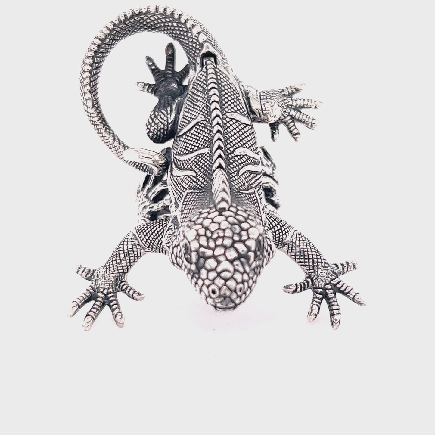 
                  
                    Load and play video in Gallery viewer, Handcrafted Iguana Ring
                  
                
