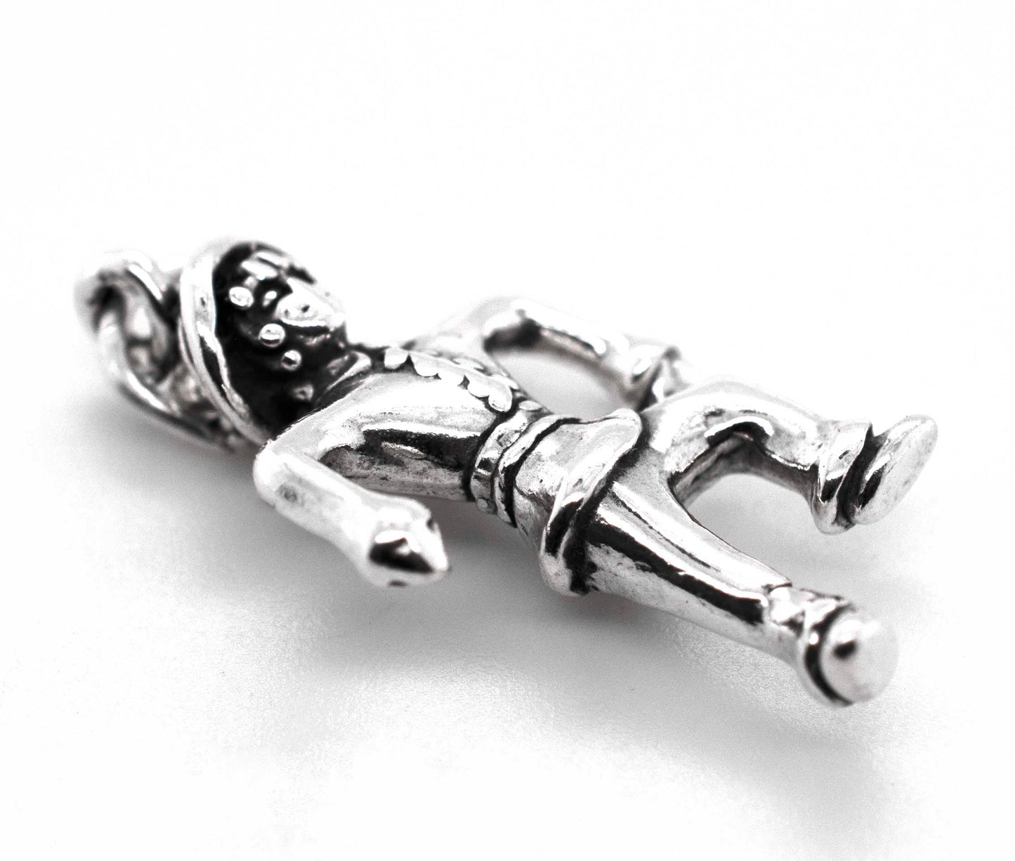 A Dancing Scarecrow Charm made by Super Silver, depicting a scarecrow figure.