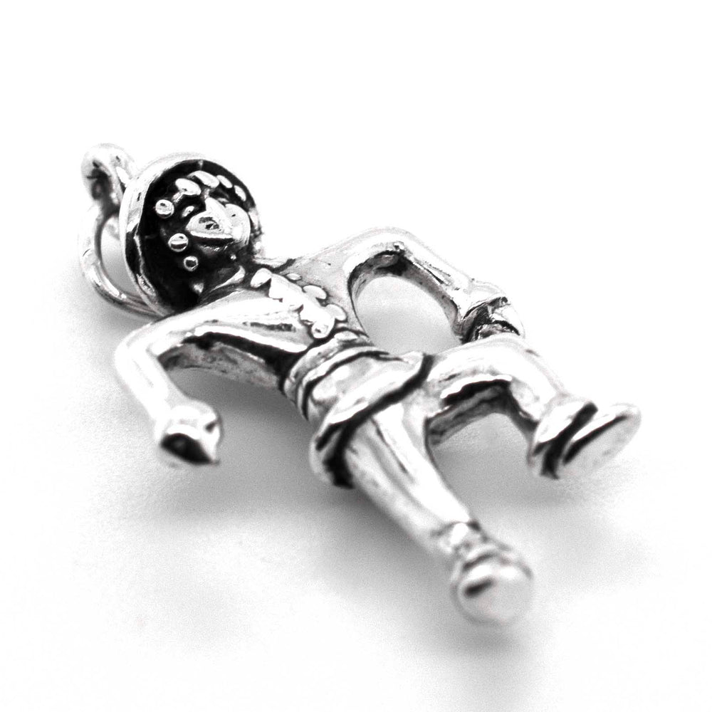 A Dancing Scarecrow Charm, made of sterling silver and sold by Super Silver.