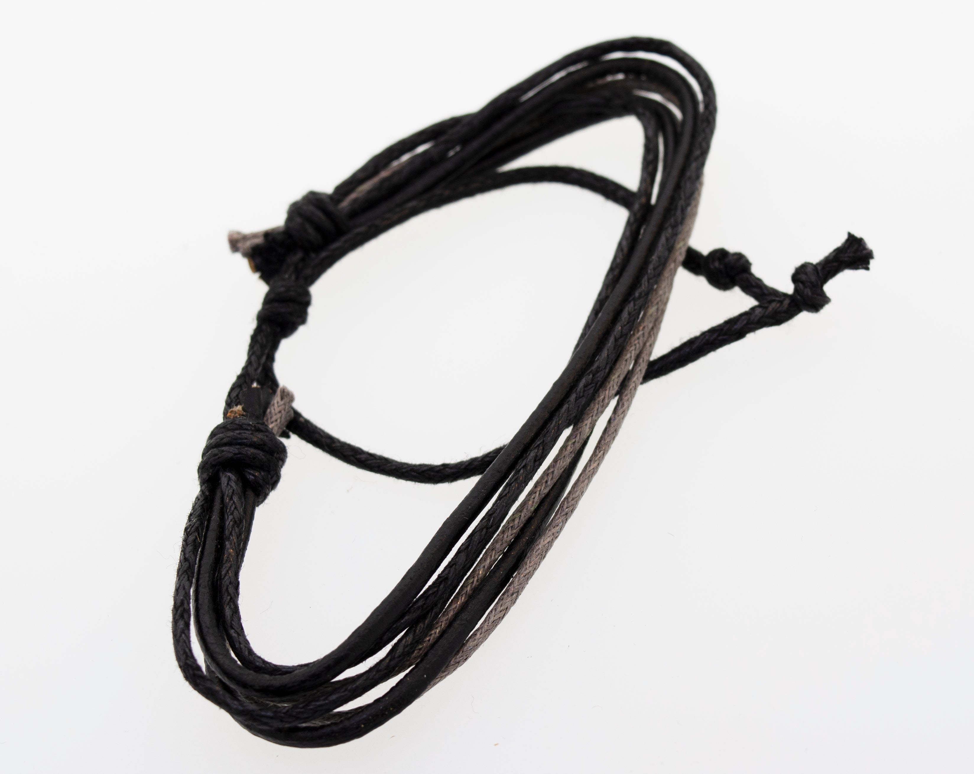 An adjustable Super Silver Multi Bracelet Set on a white background.