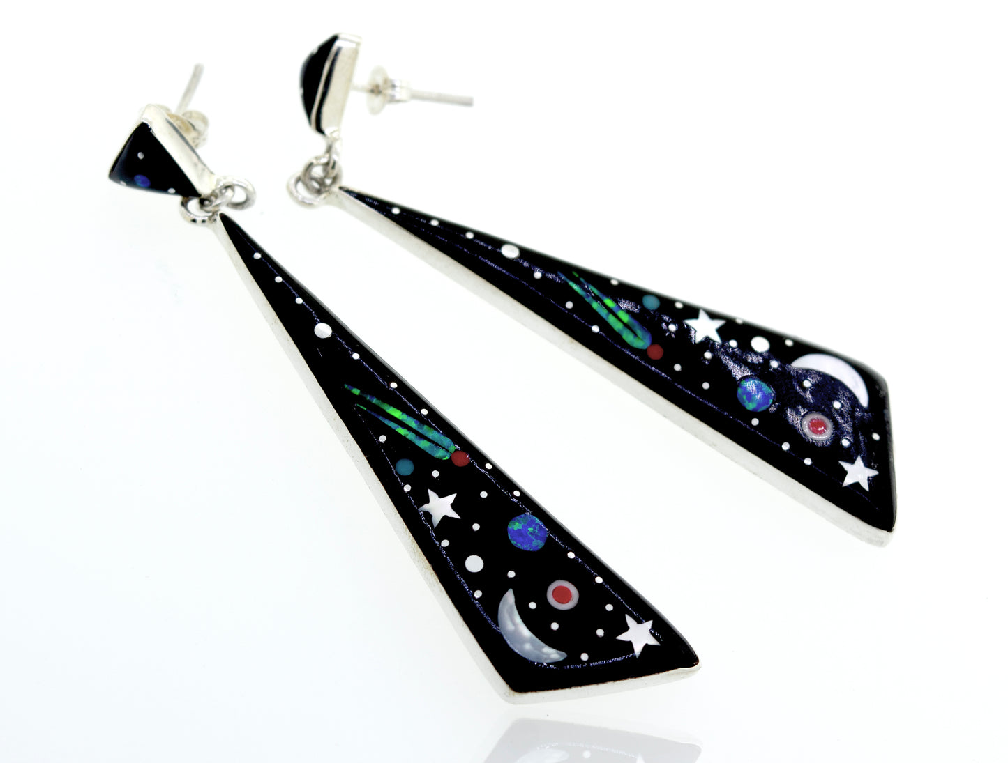
                  
                    Handcrafted Outer Space Earrings
                  
                