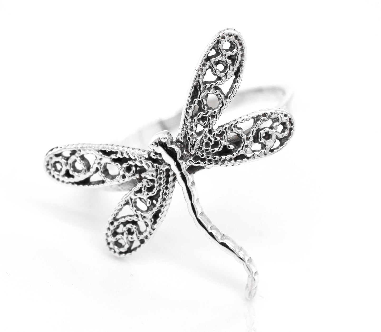
                  
                    Dragonfly Ring With Filigree Wings
                  
                