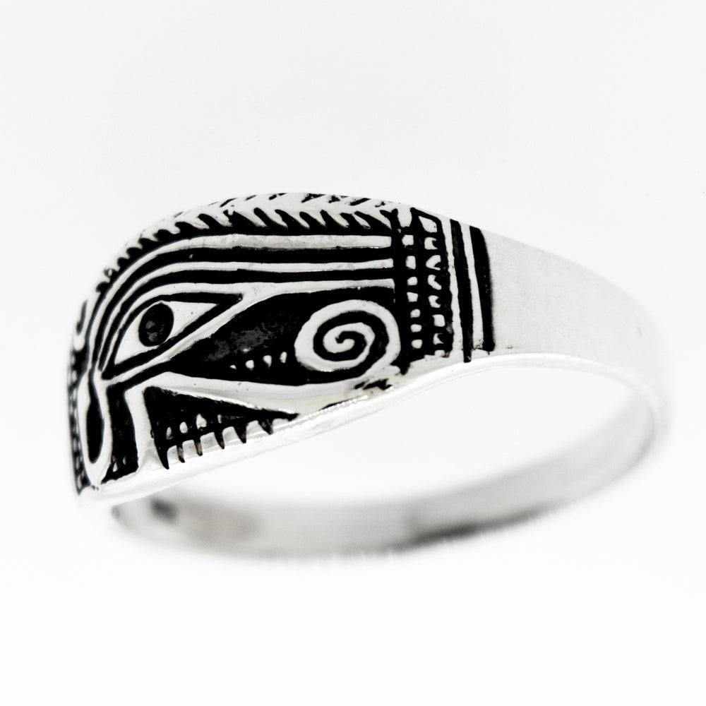 
                  
                    A sterling silver Eye of Horus Ring With Vintage Look.
                  
                