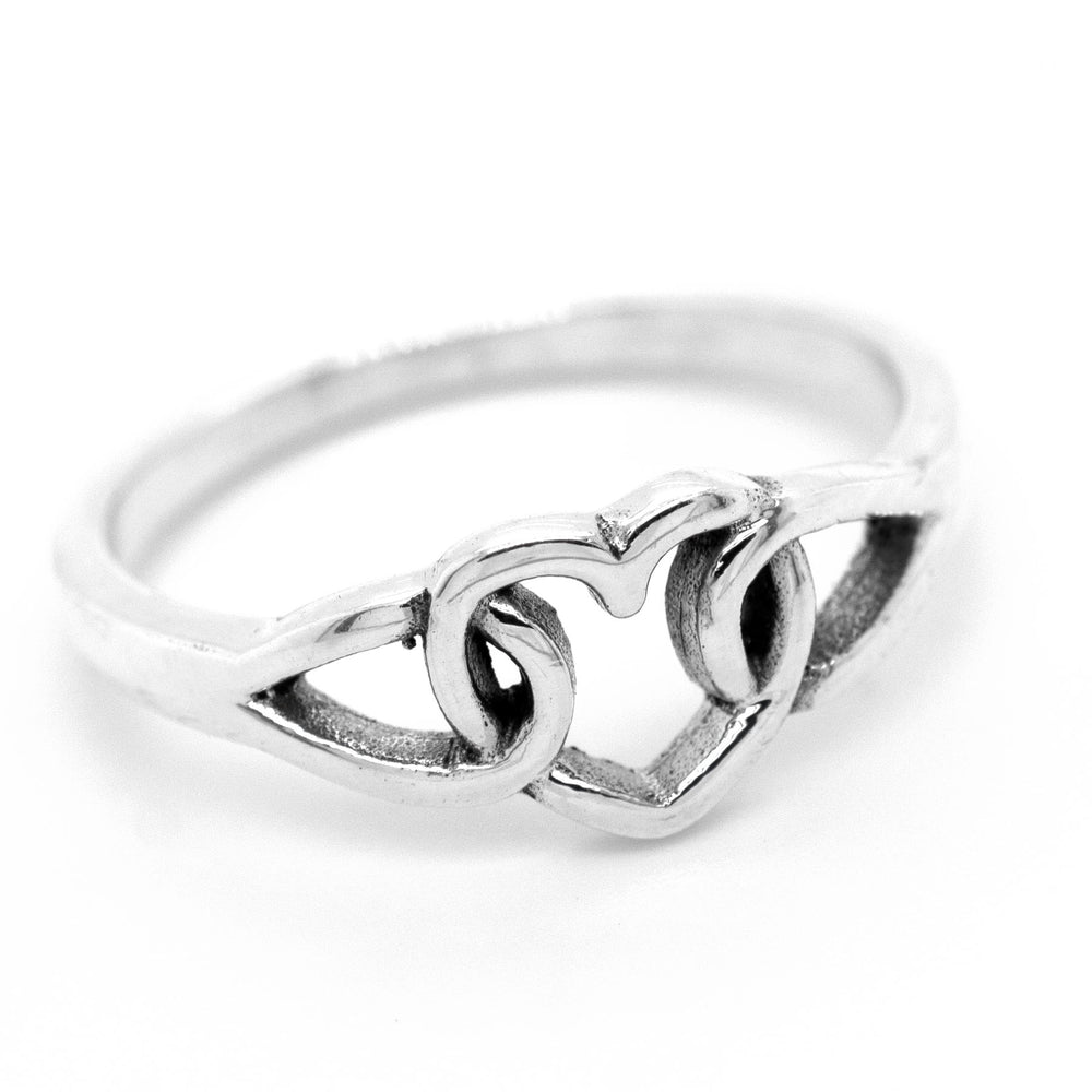 A Love Knot Heart Ring.