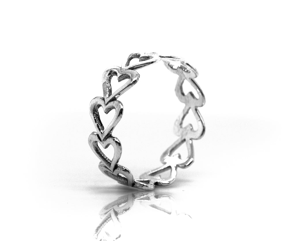 Horizontal Cut-Out Heart Ring
