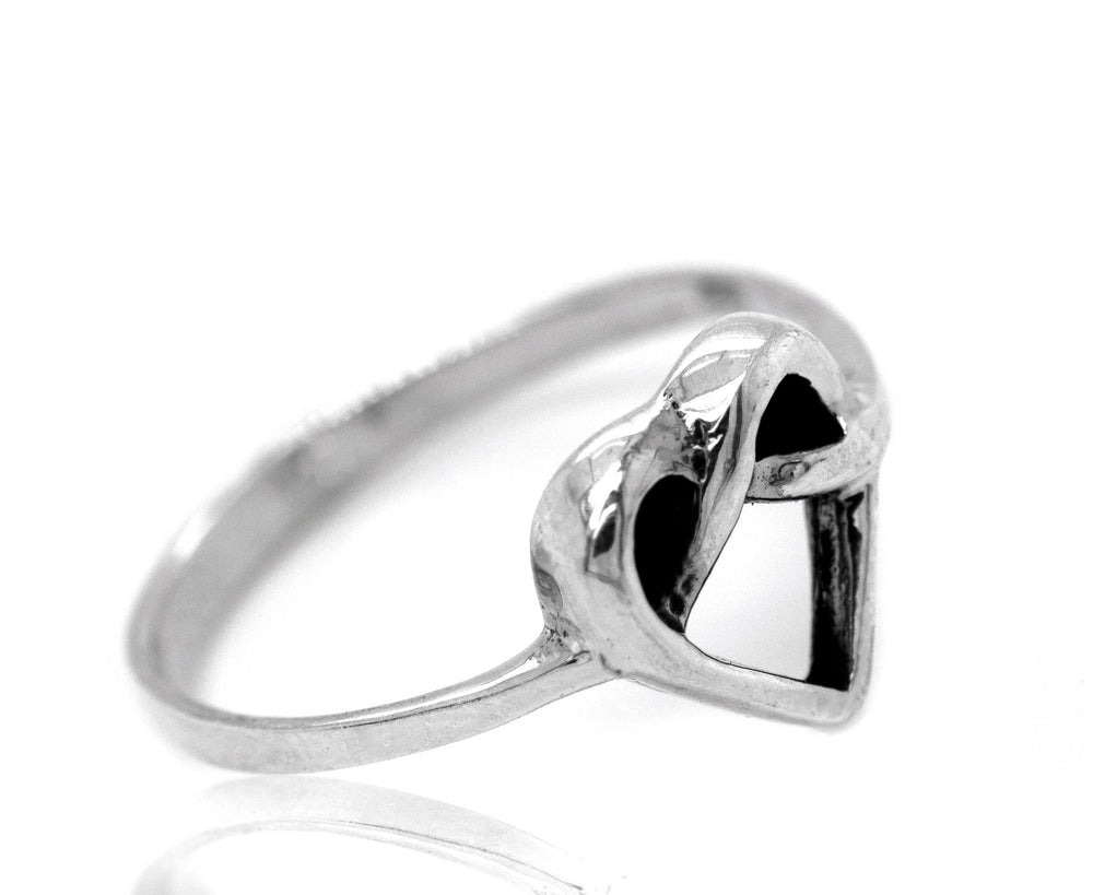 
                  
                    Entwined Heart Knot Ring
                  
                