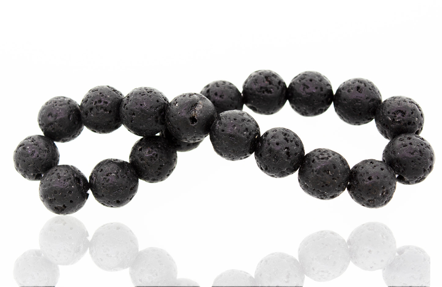 
                  
                    Super Silver's Essential Oil Bracelet with Lava Rock Beads, grounding black lava beads on a white background, perfect for essential oil jewelry.
                  
                