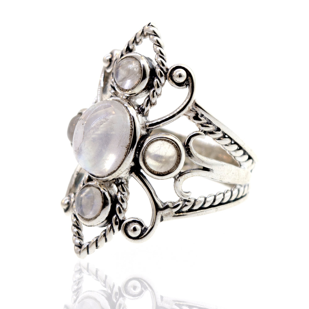 
                  
                    Shop the latest Super Silver sterling silver ring with a beautiful Online Only Exclusive Moonstone Ring crystal and pearls at our online store.
                  
                