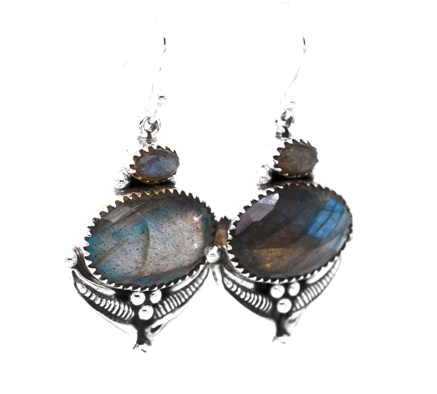 
                  
                    Super Silver's Spectacular Faceted Gemstone Earrings.
                  
                
