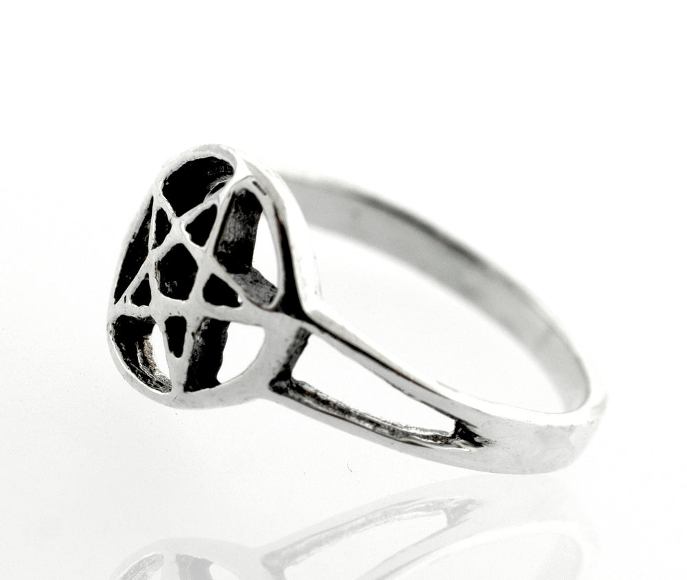 Silver Pentagram Ring