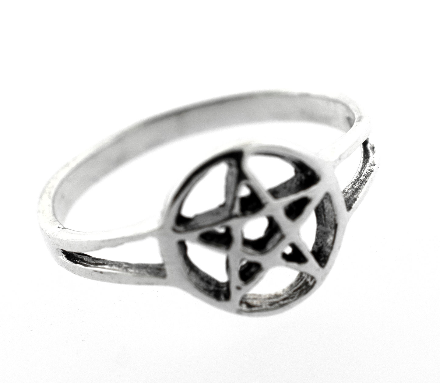 
                  
                    A Silver Pentagram Ring ideal for men.
                  
                