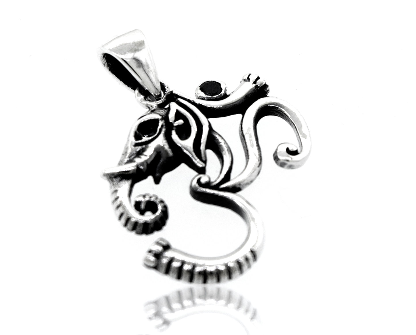
                  
                    A Super Silver Om Pendant With Elephant Head Design.
                  
                