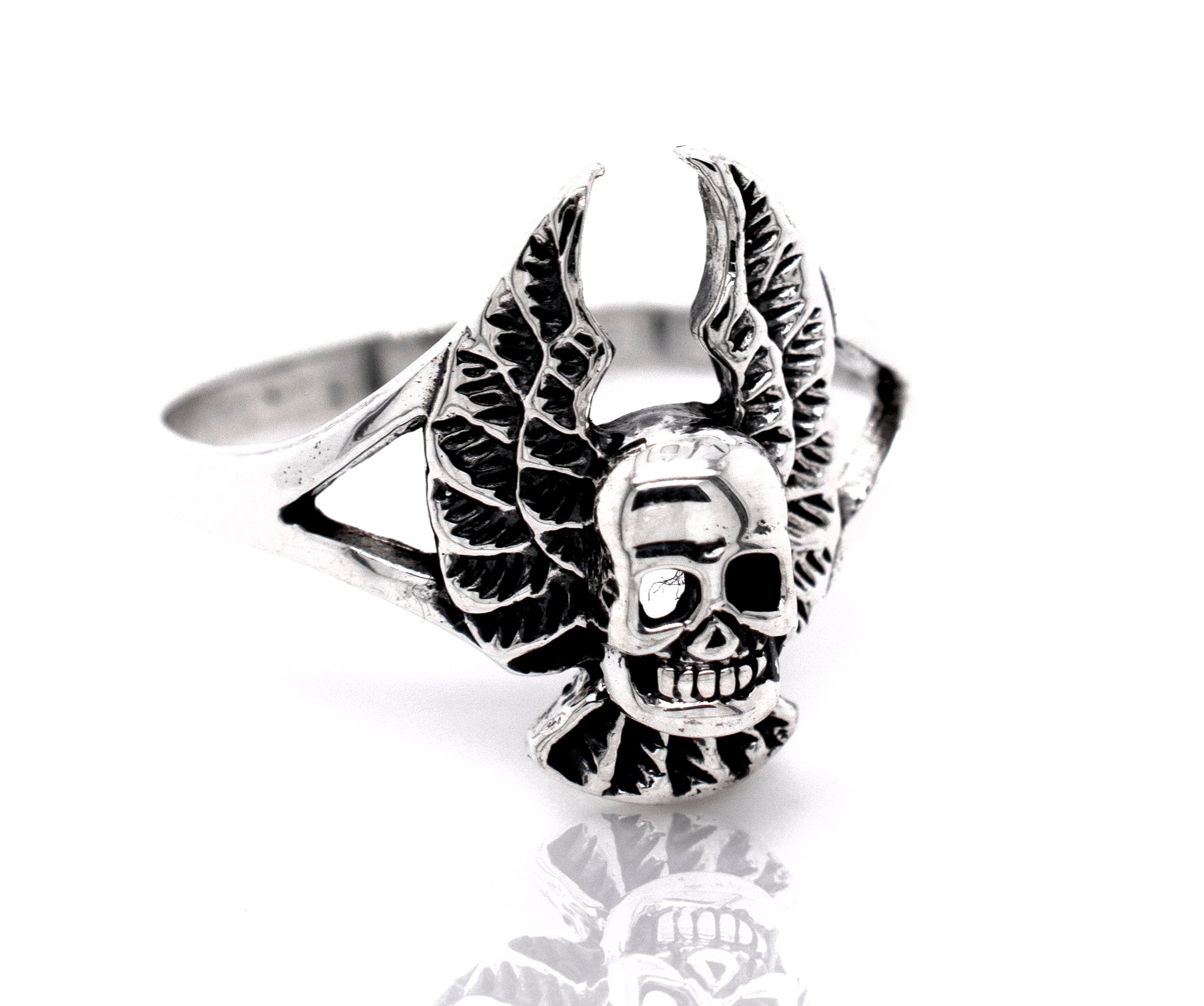 Gothic Tribute Gem Stainless Steel Skull Ring – GTHIC