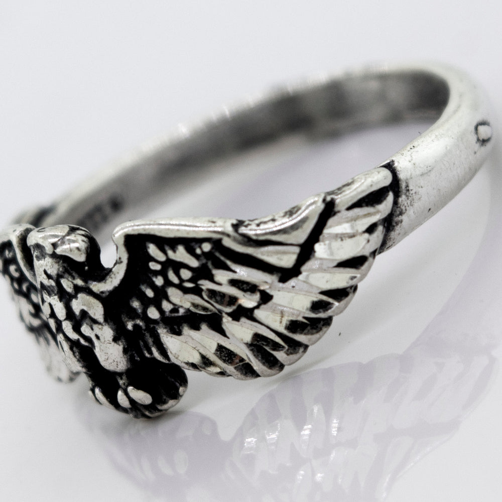 
                  
                    A Super Silver American Made Eagle Ring.
                  
                