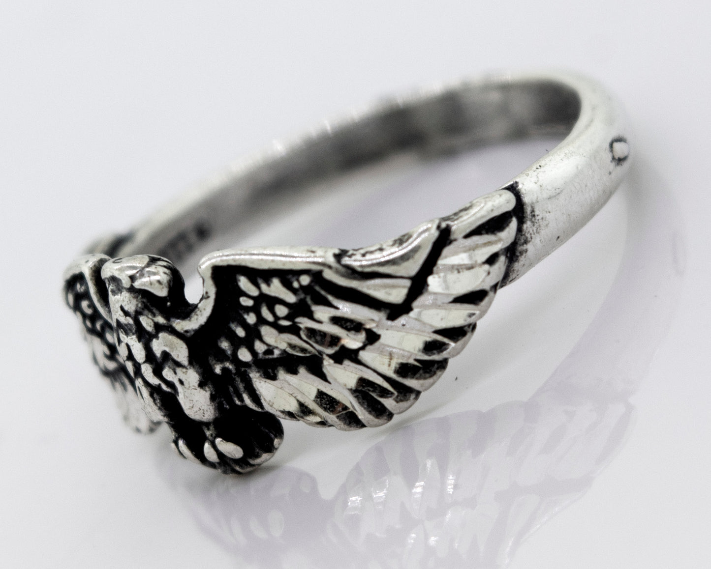 
                  
                    A Super Silver American Made Eagle Ring.
                  
                