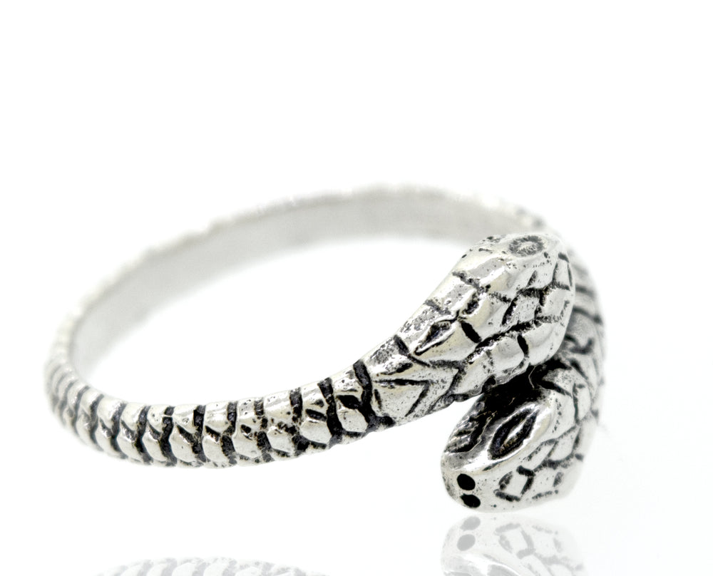 
                  
                    Sterling Silver Two Headed Snake Ring
                  
                