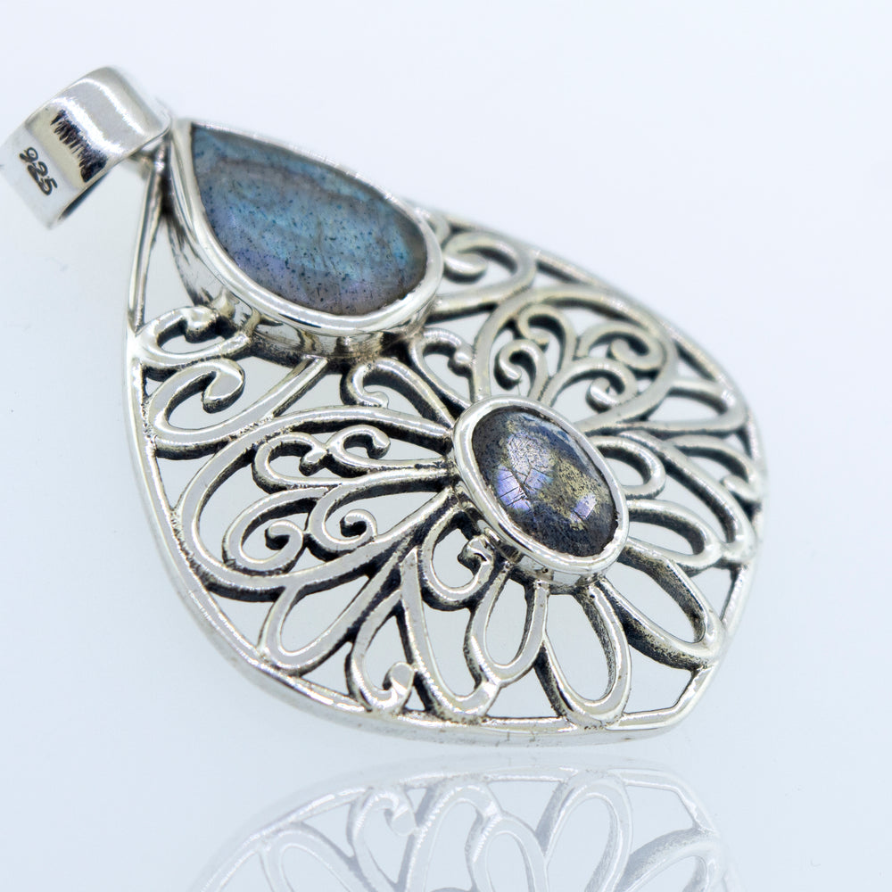 
                  
                    Super Silver's Labradorite pendant in sterling silver setting.
                  
                